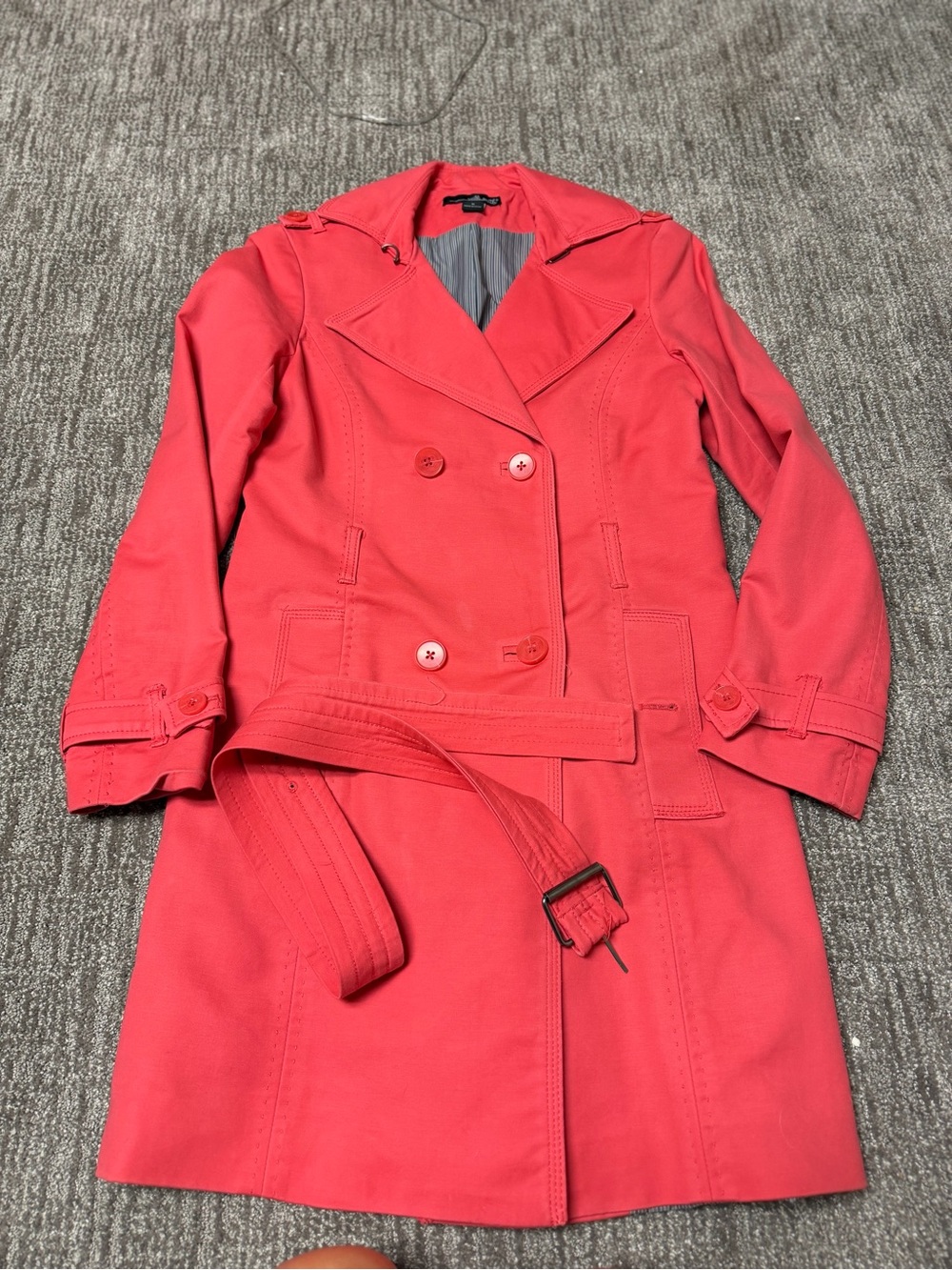 Willi Smith Coral Trench Coat
